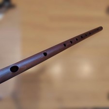 Wooden 8-Hole Shinobue Flute 40cm Brown Traditional Instrument Japan
