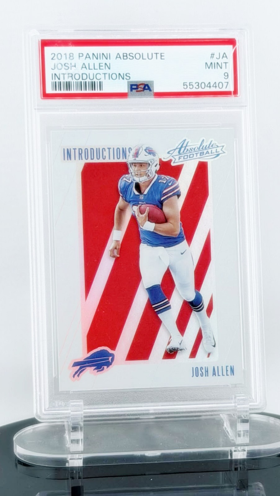 2018 PANINI ABSOLUTE JOSH ALLEN INTRODUCTIONS #JA ROOKIE PSA 9 MINT SP