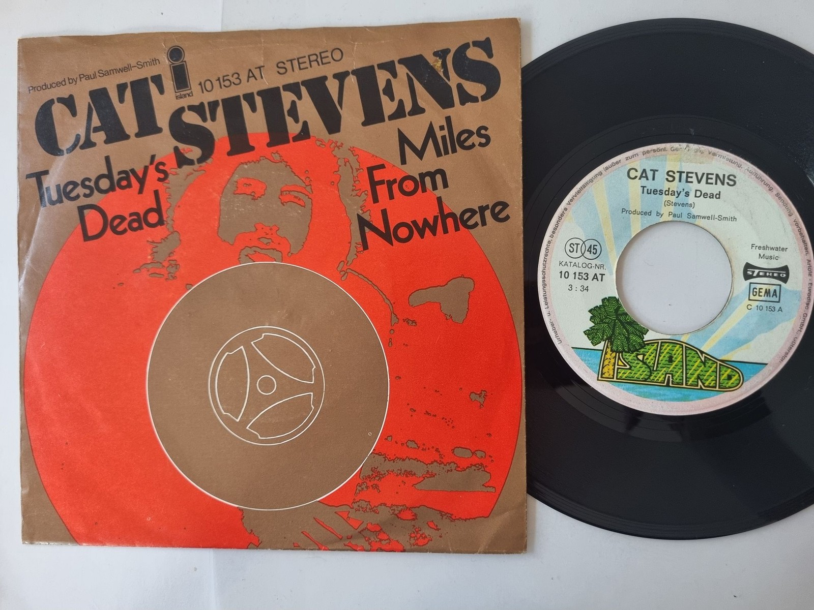 Cat Stevens - Tuesday's Dead 7'' Vinyl Germany