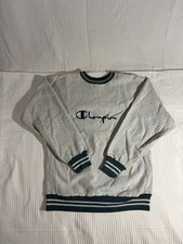 Vintage Champion Reverse Weave Crew Neck Sweatshirt Heather Grey Made In USA