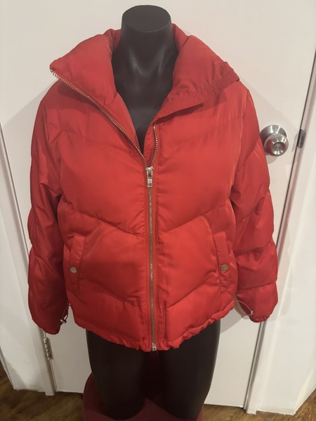 L&T Red Puffer Women’s Jacket Size 10