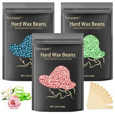 Hard Wax Beads for Hair Removal - Brazilian, Bikini, Face, Underarms & More
