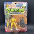 April O’Neil Action Figure Teenage Mutant Ninja Turtles 10-Back 1988 Blue Stripe