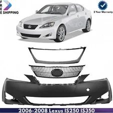 Front Bumper Cover & Grille Assembly Kit For 2006-2008 Lexus IS250 IS350