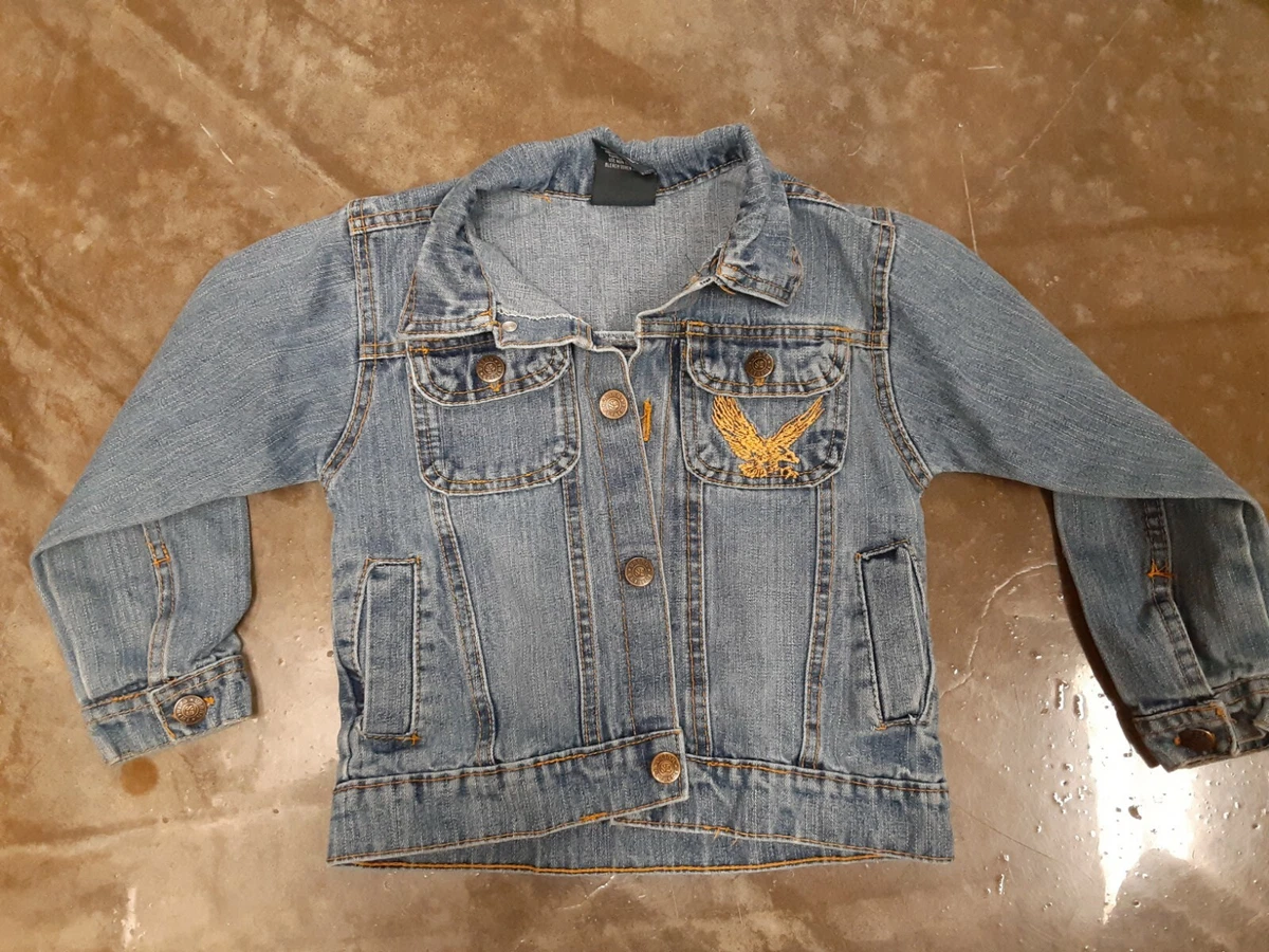 Urban Extreme denim Eagle Jacket childrenu0026#039;s size 4 Very Cool! | eBay