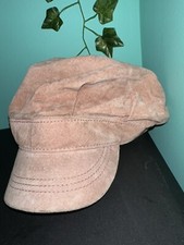 VINTAGE WOMENS WILSON'S LEATHER PINK SUEDE HAT WORN Y2K