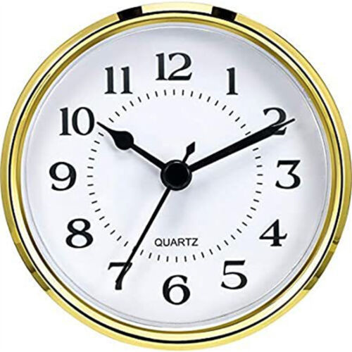 3-1/2 Inch 90 mm Quartz Clock Fit-Up/Insert with Arabic Numeral,Quartz - Photo 1 sur 10