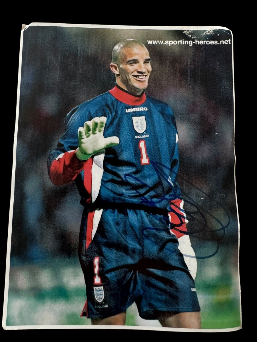 David James England Goalkeeper Hand Signed Photo Autograph UK