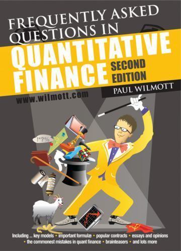 Frequently Asked Questions in Quantitati- paperback, 9780470748756, Paul Wilmott