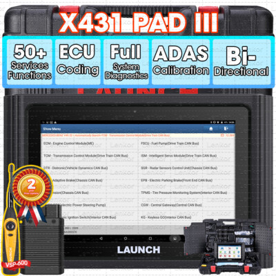 LAUNCH X431 PAD III Diagnostic Scanner Tool K Coding Bidirectional ADAS V PRO