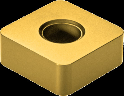 SNMA432 Carbide Turning Insert, Grade TiN/C6, Lapped Top/Bottom, 10-Pack