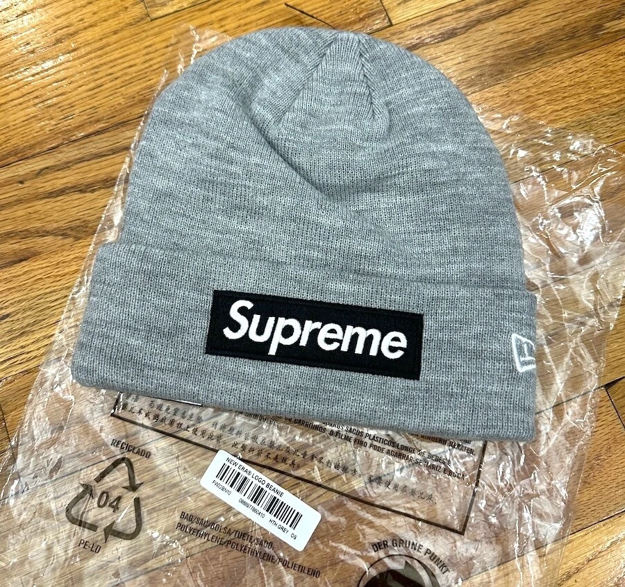 Bonnet gris logo Supreme Box FW22 NEUF DANS SON SAC