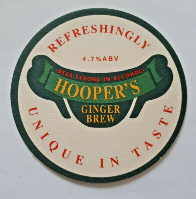 Hoopers - Ginger Brew - Vintage Bierdeckel 