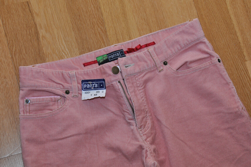 Pantalon Velours Rose Femme Pantashop Taille 42 - Occasion Très Bon état, Style Décontracté