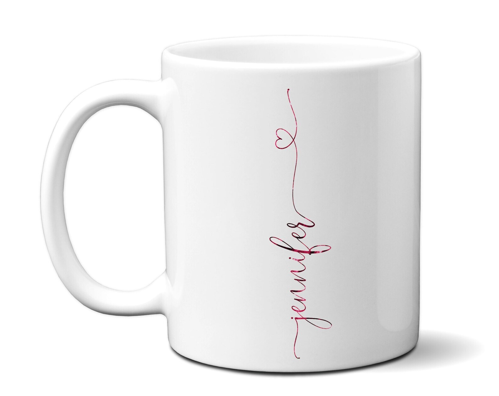 Personalized Name And Heart Mug Gift For Her Friend Woman Coworker Sister Mom Be