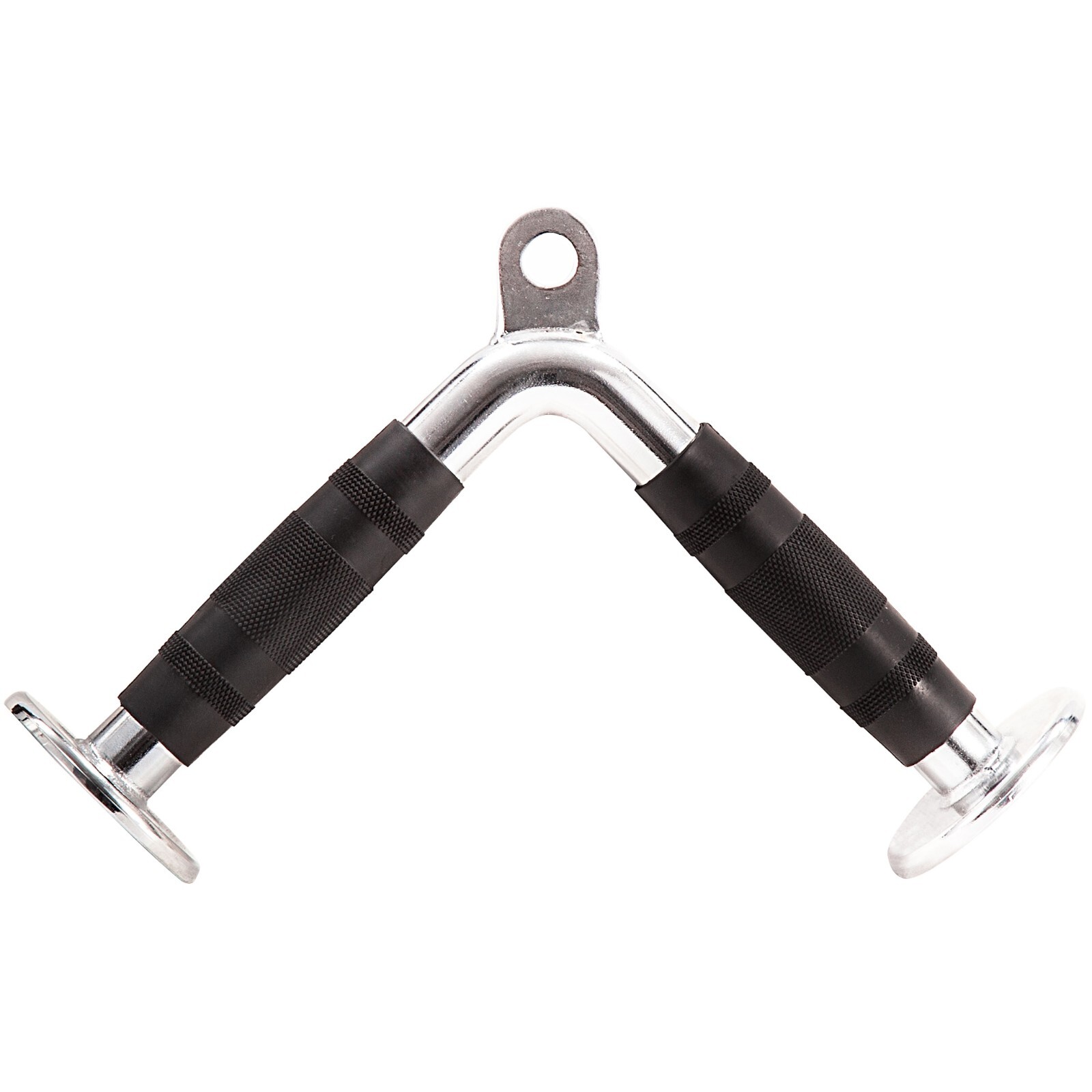 GYM MASTER V Bar Tricep Textured Grip Cable Attachment Handle Push Down Fitness