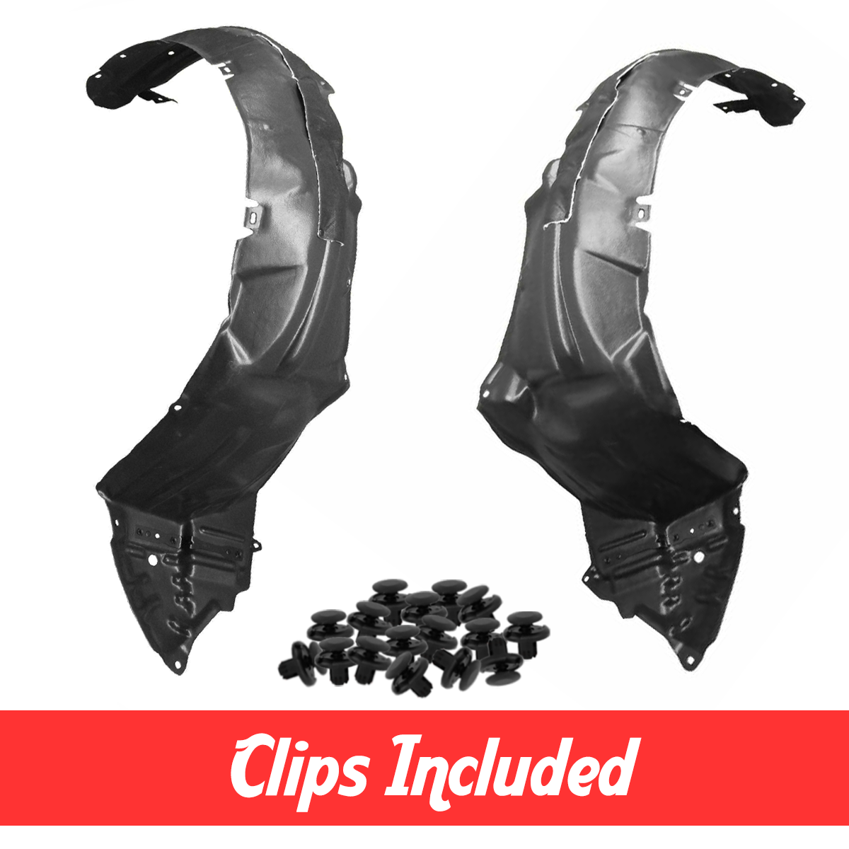 ぷりん 2012-2014 Toyota Prius V Front Fender Liner Set w/ Clips