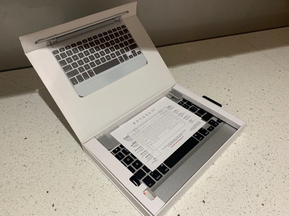 BRYDGE 9.7" Bluetooth Keyboard For iPad 6th & 5th Gen,  Air 1 &2, Pro 9.7 Silver - Image 2 of 4