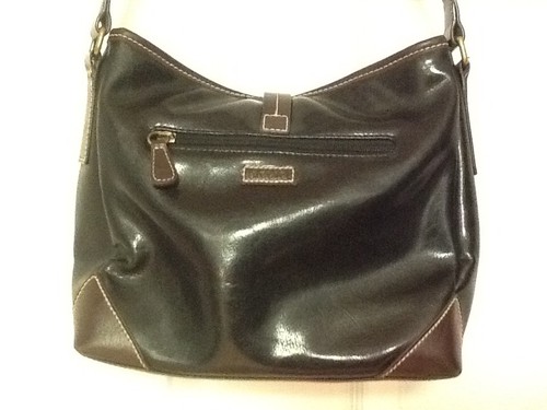 Sac à main femme sac à main bandoulière marron cuir noir bandoulière relique H10 - Photo 4/8