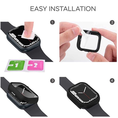 Custodia Protettiva Antiurto Transparente Compatibile con Apple Watch 8/7 - Zdjęcie 5 z 7