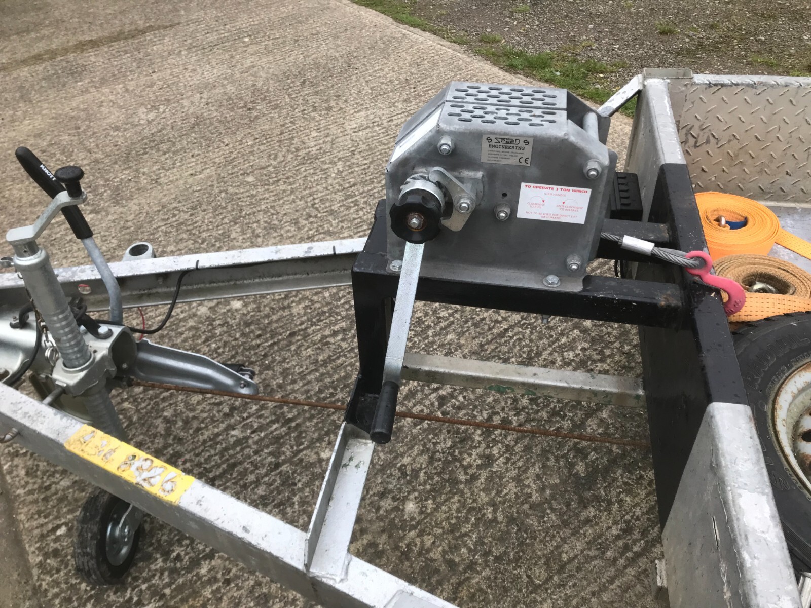 3.5 tonne heavy duty twin axle plant hire trailer eBay