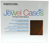 FACTORY SEALED CD DVD Slim Color Jewel Cases 10 Pack Multicolor