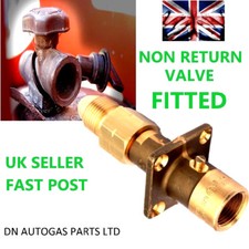 UK Bayonet LPG Filling POL Filler to Gas BOTTLE Adapter WITH NON RETURN VALVE