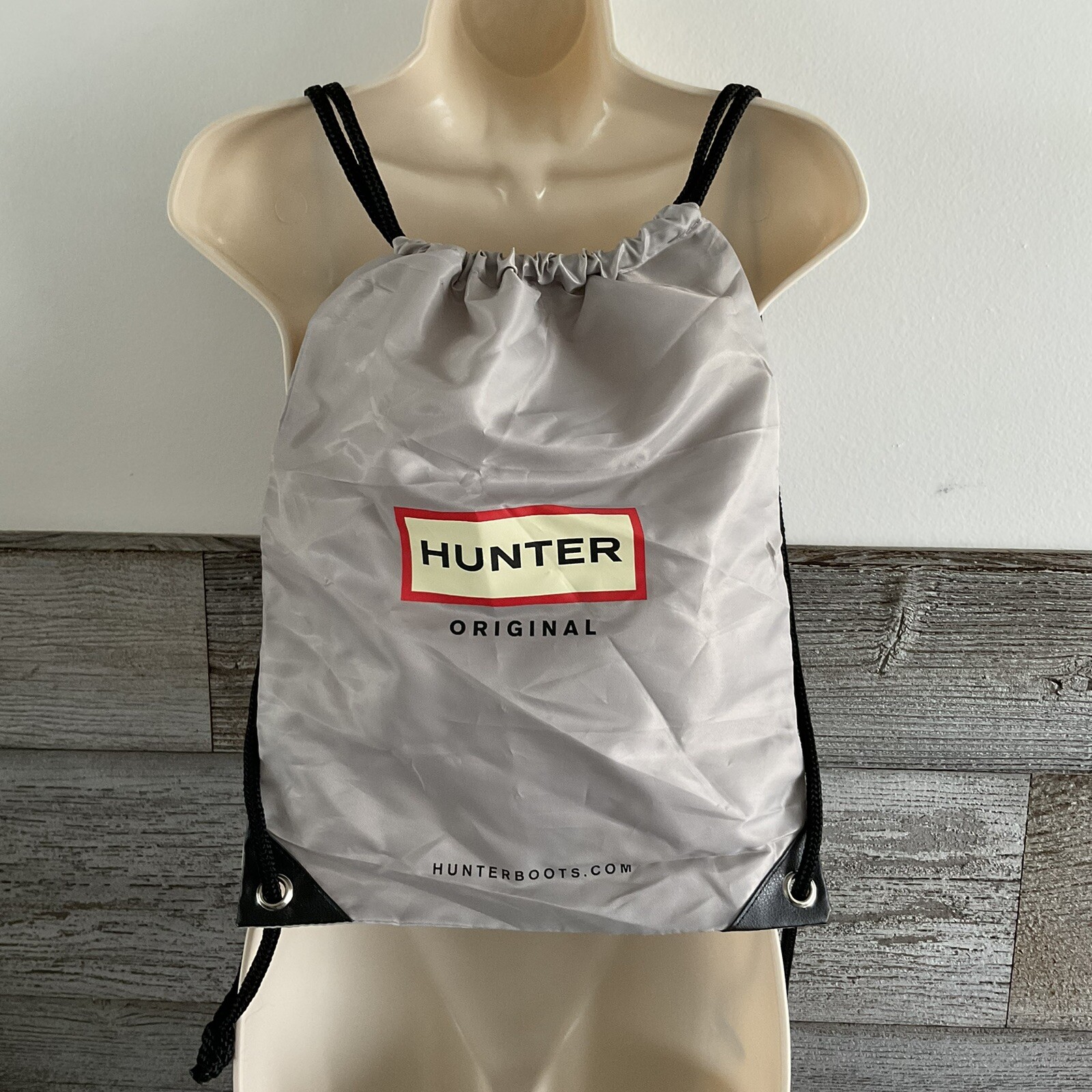 Hunter gray drawstring bag/backpack  *bag only 17… - image 1