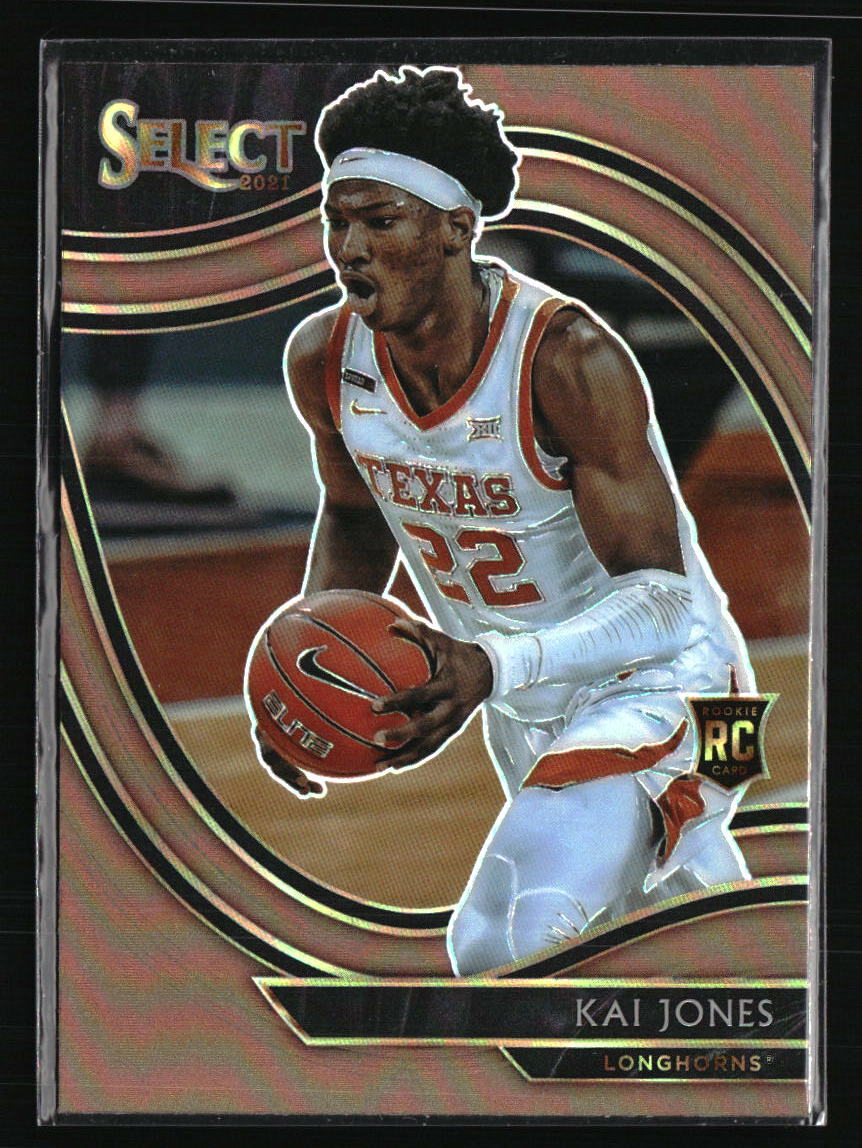Kai Jones 2021 Panini Chronicles Select Bronze Prizm #287 RC Basketball Card