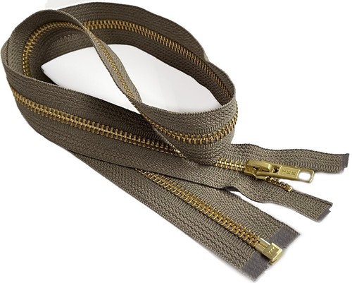 25 Inch Metal Zipper YKK #5 Golden Brass Medium Weight Separating Made in USA - Picture 69 of 112