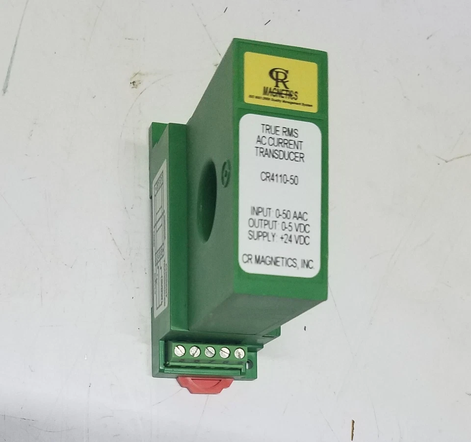 CR Magnetics CR4110-50 True RMS AC Current Transducer 0~5VDC Output - Image 4 of 4