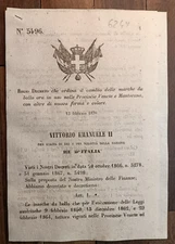 PROVINCES VENETIAN & MANTUAN 1870 ROYAL DECREE X CHANGE STAMPS-6249