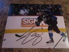 TYSON BARRIE AUTOGRAPHED 8X10 MATTE PHOTO COLORADO AVALANCHE KELOWNA ROCKETS (F)