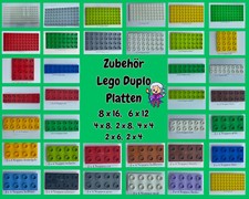 LEGO Duplo Platten/flache Steine 8x16,6x12,4x8, 2x8,2x6, 2x4 Farben zur Auswahl