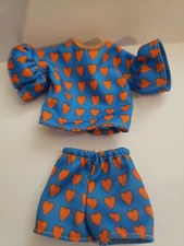  Barbie BLUE And ORANGE HEARTS Two Piece short outfit