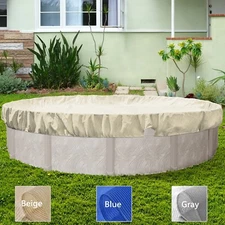 Goleray Above Ground Pool Covers Round Winter Safety Covers Garden Swimming Pool