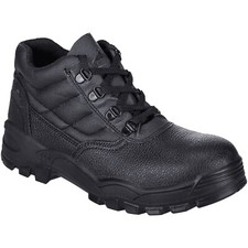 Image of PORTWEST Steelite Safety Boot 8UK  Black Padded Steel Toecap Slip Resistant