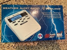 Midland Weather Alert Radio Storm Warning NOAA Alarm Tornado Hurricane WR-100