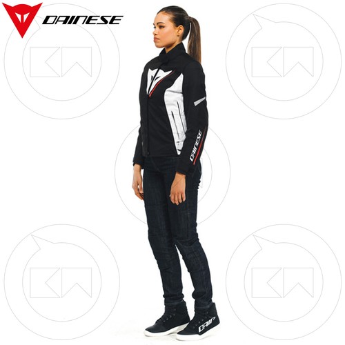 DAINESE GIACCA VELOCE LADY D-DRY DONNA MOTO IMPERMEABILE TERMICO PROTEZIONI NERO - Foto 4 di 18