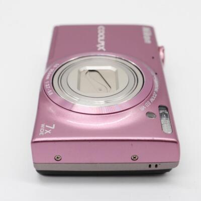 Nikon COOLPIX S6100 16.0MP Compact Digital Camera Pink Tested-90