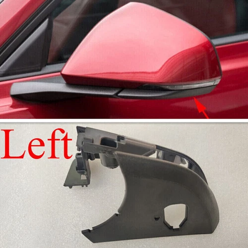 Primed Black Left Side Mirror Housing Bottom Frame For Ford Mustang 2015-2021