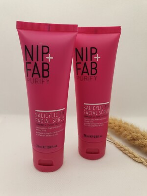 NIP + FAB Purify ''Salicylic Fix Facial Scrub''  Gesichtspeeling 2x 75 ml NEU