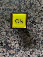 Small Illuminated Square Arcade Button "ON"