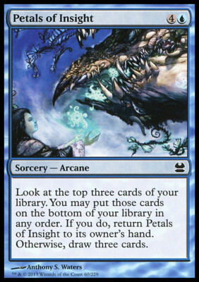 Magic the Gathering MTG Petals of Insight (60) Modern Masters   NM