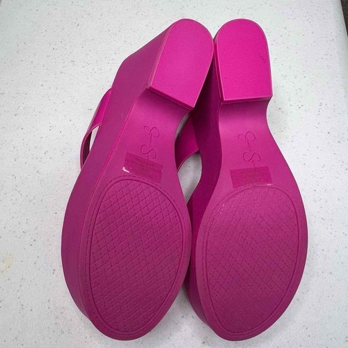 Jessica Simpson, sandali con plateau rosa caldo taglia 8,5 M #67 - Foto 7 di 11