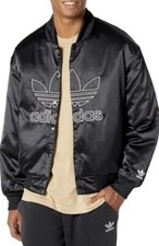Adidas Originals Adicolor Trefoil Satin Bomber Jacket H09165