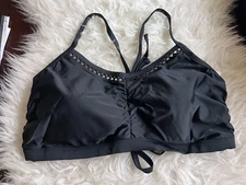 Juniors 26W Bikini Top Black Swimwear Womens - Xhilaration 