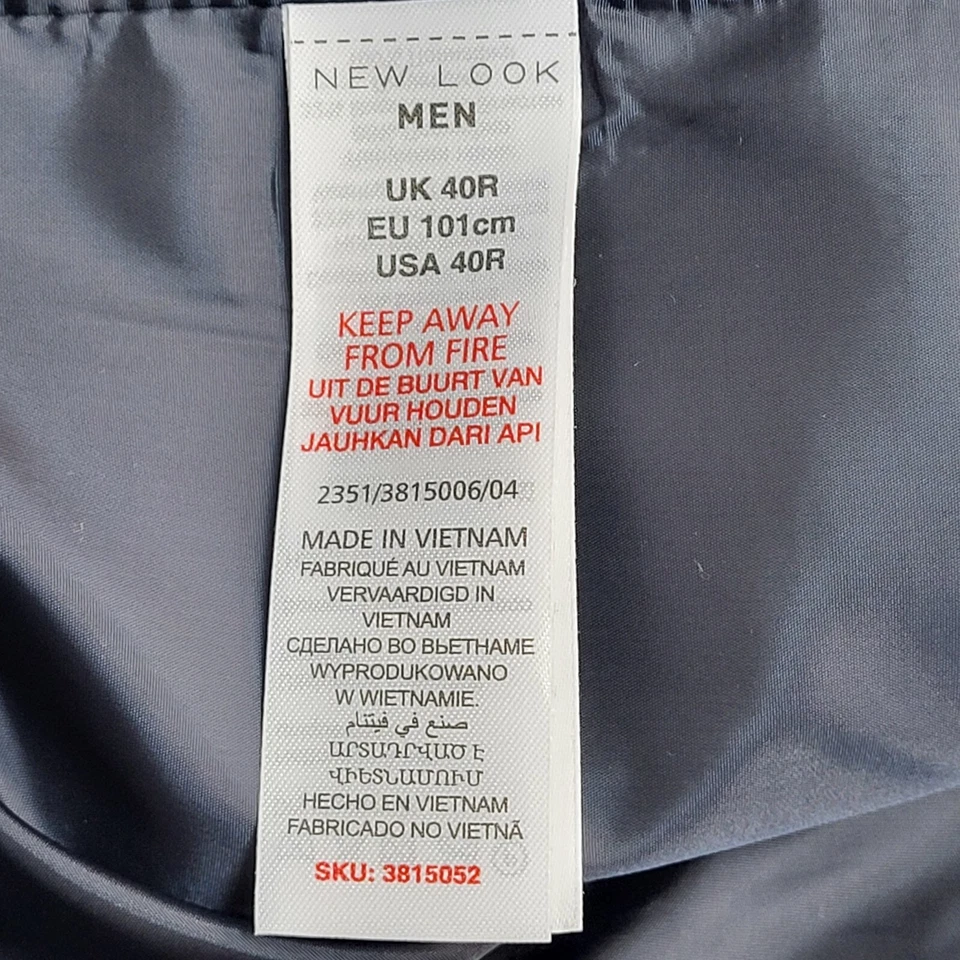 New Look Grey Solid Pattern Formal Waistcoat Men's M 40" - Image 4 of 4