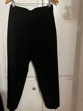 Ann Taylor Womens Size 12P Pants Black Lined Dress Trousers Side Zip NWT