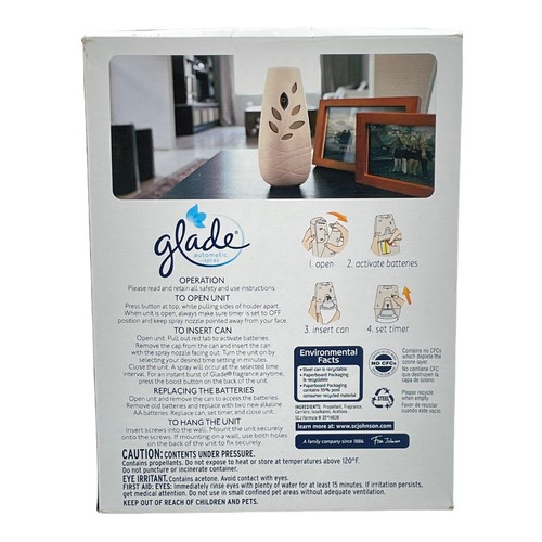 Glade automatische Spray Starter Einheit mit sauberem Leinen Nachfüllung 6,2 Unzen & 2 AA-Batterien - Bild 3 von 6